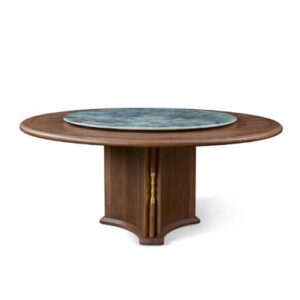 Table de salle à manger ronde en bois massif D2101