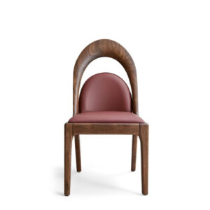 Chaise de salle à manger en noyer volant D2202