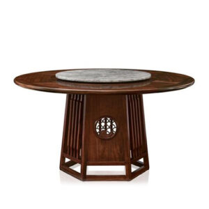 Table de salle à manger ronde en bois massif CT809