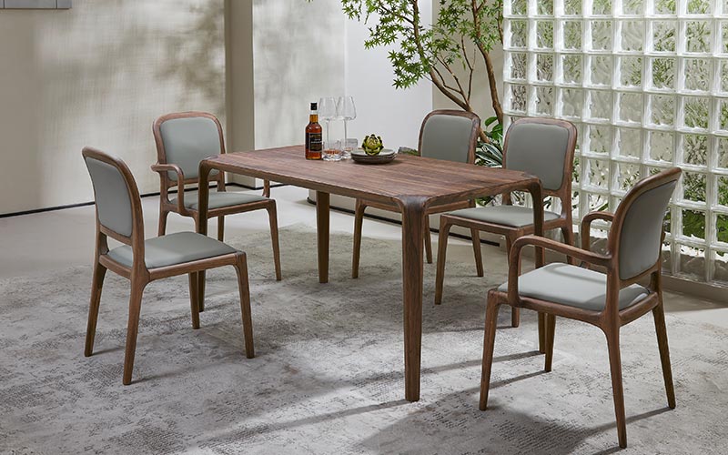 long wood dining table