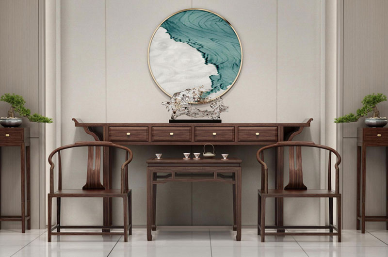 dark wood furniture