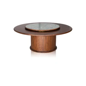 DYHwood Teak Electric Turntable Dining Table CT901