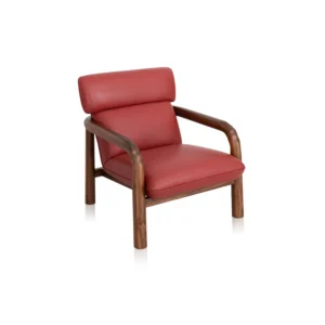 DYHwood Teak Leather Armchair XY901
