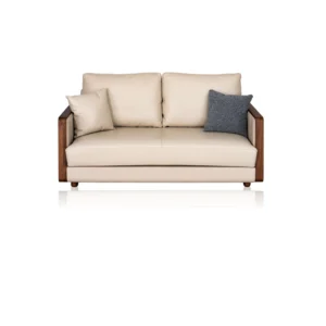 DYHwood Teak Leather 2/4 Seater Sofa SF907