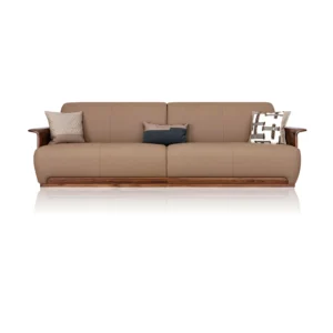DYHwood Teak Leather 2/3/4/5 Seater Sofa SF908